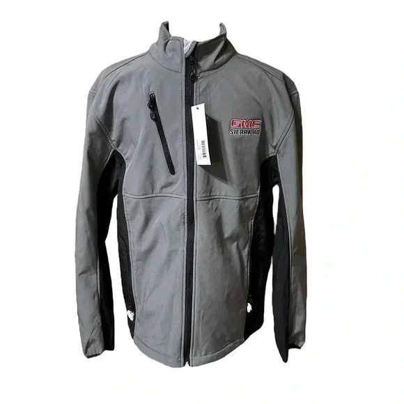 GMC Sierra HD Soft Shell Gray/Black Jacket Men’s size Medium GM Official New - Picture 1 of 15